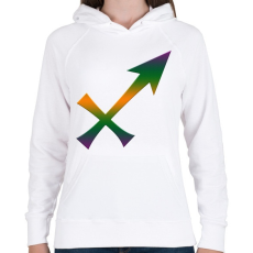 PRINTFASHION nyilas - Női kapucnis pulóver - Fehér