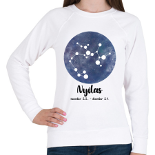 PRINTFASHION Nyilas - Női pulóver - Fehér női pulóver, kardigán