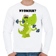 PRINTFASHION Nyomjuk - Férfi pulóver - Fehér