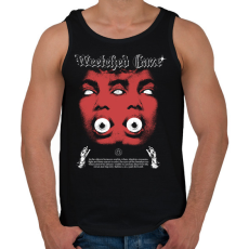 PRINTFASHION Nyomorult tekintet - Okkult Design - Férfi atléta - Fekete