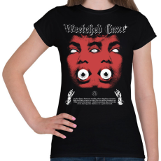 PRINTFASHION Nyomorult tekintet - Okkult Design - Női póló - Fekete