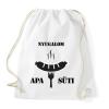 PRINTFASHION Nyugalom! Apa süti - Sportzsák, Tornazsák - Fehér