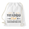 PRINTFASHION Nyugdíjas Club - Sportzsák, Tornazsák - Fehér