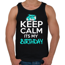 PRINTFASHION Nyugi, ez az én szülinapom - Férfi atléta - Fekete atléta, trikó