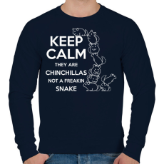 PRINTFASHION Nyugi - Férfi pulóver - Sötétkék