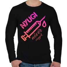 PRINTFASHION Nyugi nővér vagyok  - Férfi hosszú ujjú póló - Fekete