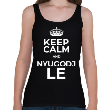 PRINTFASHION NYUGODJ LE - Női atléta - Fekete női trikó