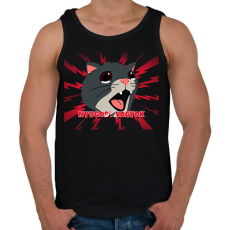 PRINTFASHION NYUGODT VAGYOK - Férfi atléta - Fekete