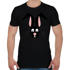 PRINTFASHION nyúl - Férfi póló - Fekete