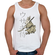 PRINTFASHION Nyúl Ninja - Férfi atléta - Fehér