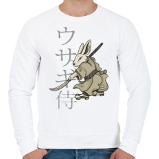 PRINTFASHION Nyúl Ninja - Férfi pulóver - Fehér