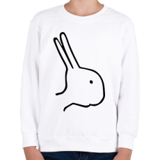 PRINTFASHION Nyúl vagy kacsa? - Gyerek pulóver - Fehér