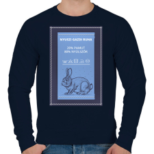 PRINTFASHION Nyúlszőr - Férfi pulóver - Sötétkék férfi pulóver, kardigán