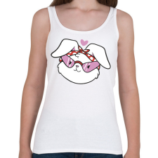 PRINTFASHION Nyuszi csaj - Női atléta - Fehér női trikó