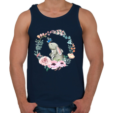 PRINTFASHION Nyuszi - Férfi atléta - Sötétkék