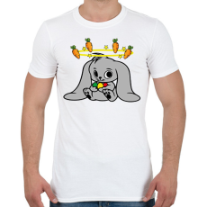 PRINTFASHION nyuszi - Férfi póló - Fehér