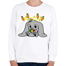 PRINTFASHION nyuszi - Gyerek pulóver - Fehér gyerek pulóver, kardigán