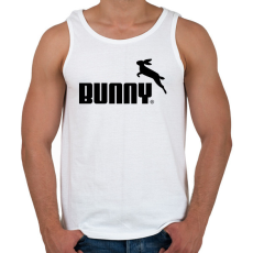 PRINTFASHION Nyuszi logó - Férfi atléta - Fehér