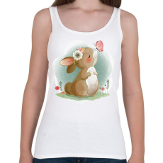 PRINTFASHION Nyuszi  - Női atléta - Fehér