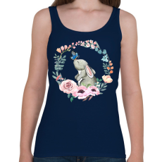 PRINTFASHION Nyuszi - Női atléta - Sötétkék