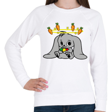 PRINTFASHION nyuszi - Női pulóver - Fehér