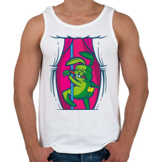 PRINTFASHION Nyuszi rúdtáncos_ - Férfi atléta - Fehér