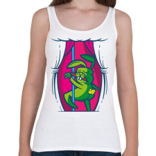 PRINTFASHION Nyuszi rúdtáncos_ - Női atléta - Fehér női trikó