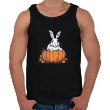 PRINTFASHION Nyuszi tökben - Férfi atléta - Fekete atléta, trikó