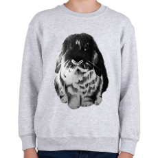 PRINTFASHION Nyuszika - Gyerek pulóver - Sport szürke