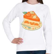 PRINTFASHION Nyuszis torta - Női pulóver - Fehér