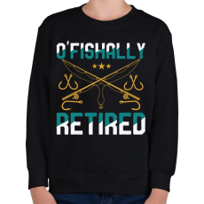 PRINTFASHION O'FISHally retired  - Gyerek pulóver - Fekete