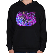PRINTFASHION Obito Uchiha - Gyerek kapucnis pulóver - Fekete gyerek pulóver, kardigán