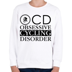 PRINTFASHION OCD - Biciklis - Gyerek pulóver - Fehér