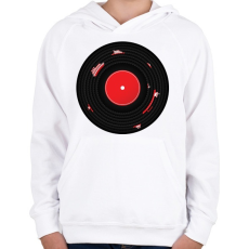 PRINTFASHION Ocean blues - Gyerek kapucnis pulóver - Fehér