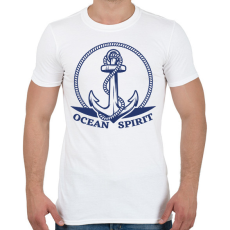 PRINTFASHION Oceán spirit - Férfi póló - Fehér