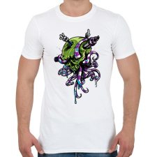 PRINTFASHION Octopus Tentacle - Férfi póló - Fehér férfi póló