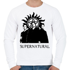 PRINTFASHION odaát - Férfi pulóver - Fehér