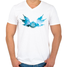 PRINTFASHION Odaát (Supernatural) - Férfi V-nyakú póló - Fehér férfi póló