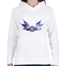PRINTFASHION Odaát (Supernatural) - Női kapucnis pulóver - Fehér