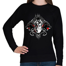 PRINTFASHION Odin - Női pulóver - Fekete női pulóver, kardigán