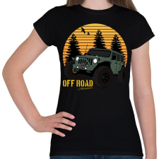 PRINTFASHION Off Road adventure - Női póló - Fekete női póló