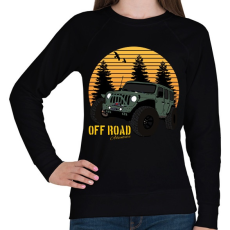 PRINTFASHION Off Road adventure - Női pulóver - Fekete