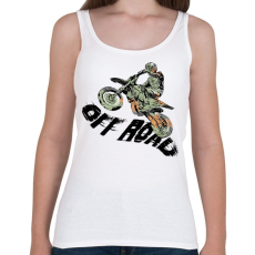 PRINTFASHION Off road motosport - Női atléta - Fehér