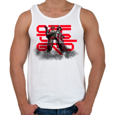 PRINTFASHION Off The Grid - Férfi atléta - Fehér