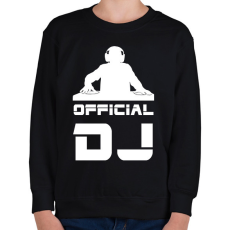 PRINTFASHION official dj - Gyerek pulóver - Fekete