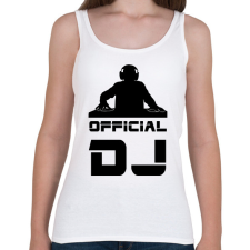 PRINTFASHION official dj - Női atléta - Fehér női trikó