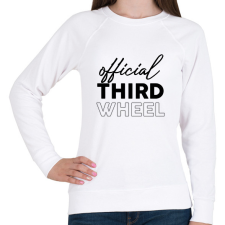 PRINTFASHION Official third wheel - Női pulóver - Fehér női pulóver, kardigán