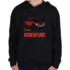 PRINTFASHION offroad - Gyerek kapucnis pulóver - Fekete