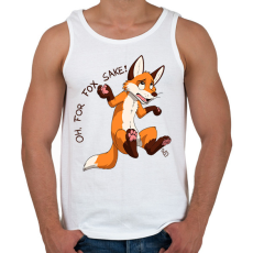 PRINTFASHION Oh For Fox Sake 2 - Férfi atléta - Fehér