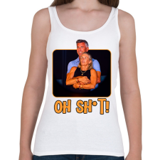PRINTFASHION Oh sh*t - Női atléta - Fehér női trikó